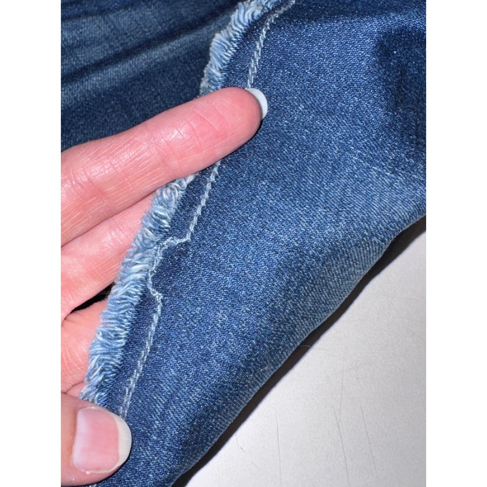 Daytrip Stretchy Refined Lynx Distressed Denim Cut Off Shorts Frayed Hem Size 28 - Picture 7 of 10